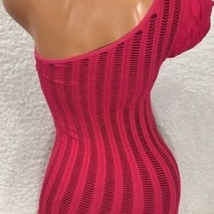 Bebe Caged Ruffle Sleeve Petite Dress